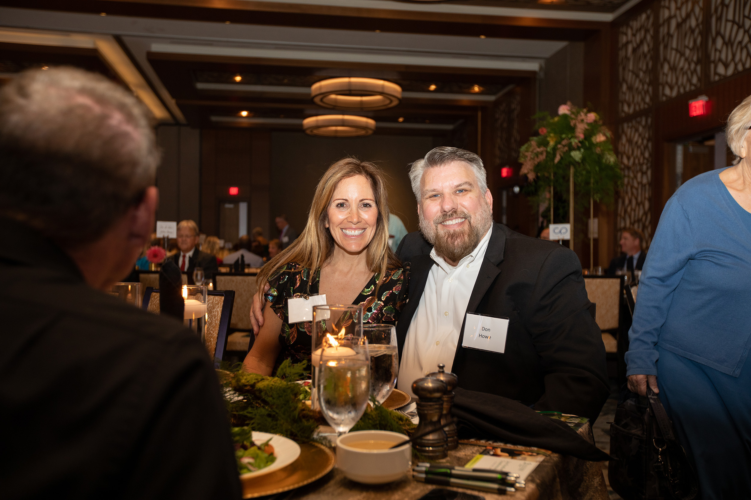 Taste of Southern guests Talene and Don Howe enjoy their meal with food provided by Southern Adventist University's Thatcher Farm. Photo by Calvin Serban