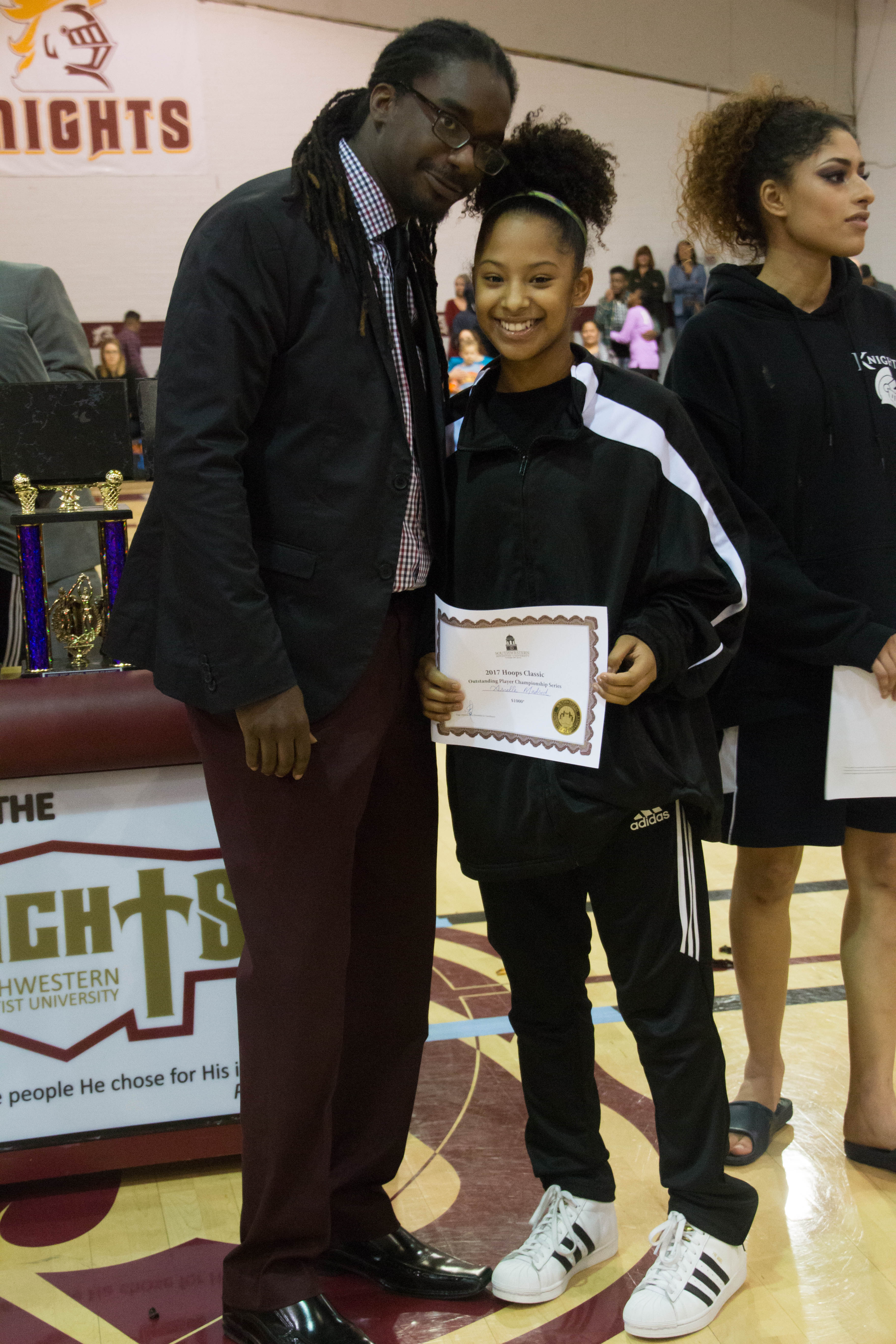 SWAU hoops classic hoops player awarded