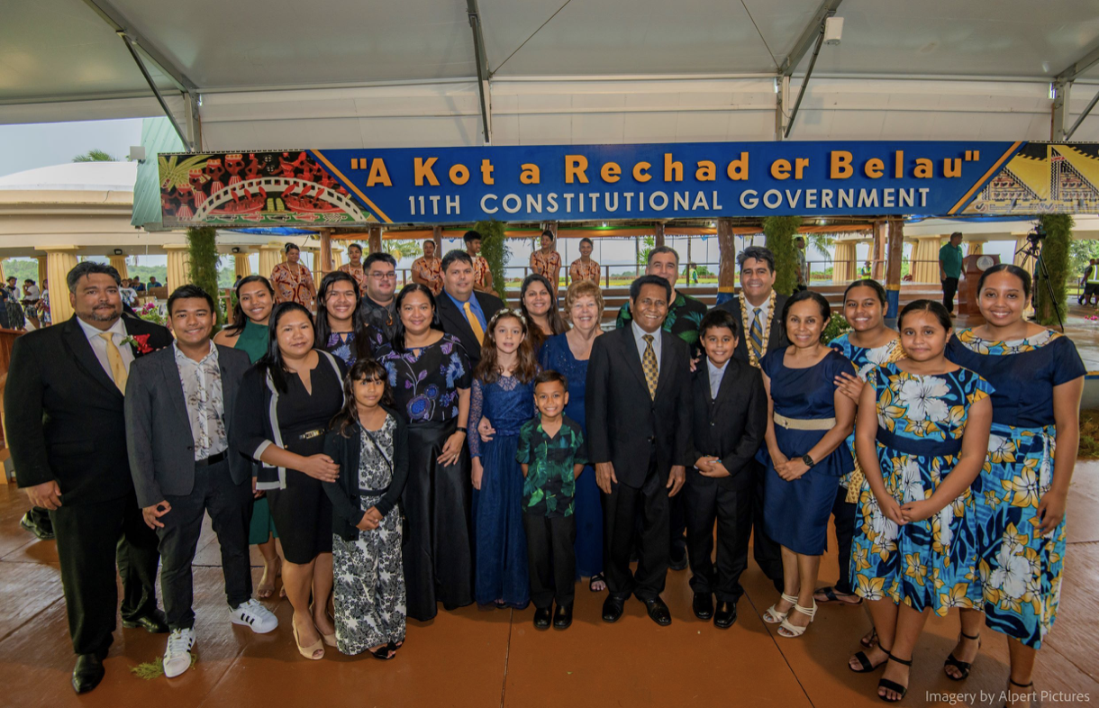 group shot at Palau inauguration