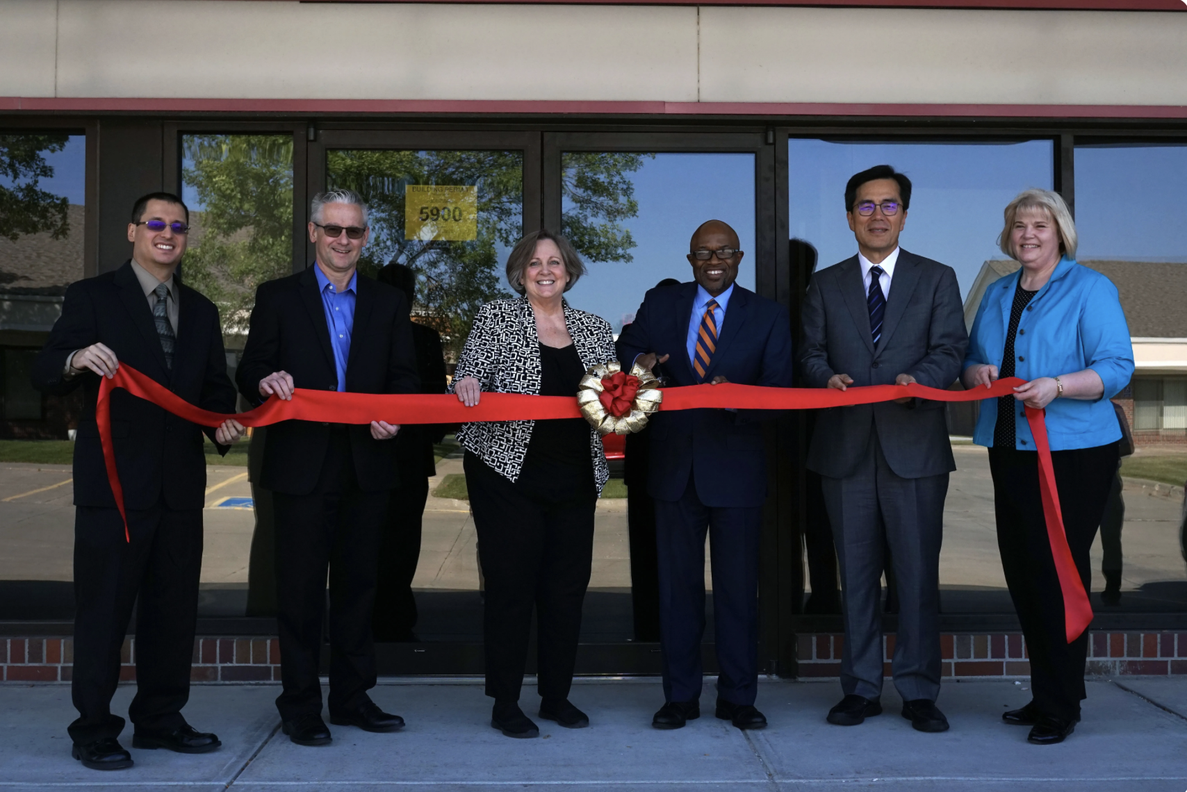 Ribbon-cutting at Christian Record Services