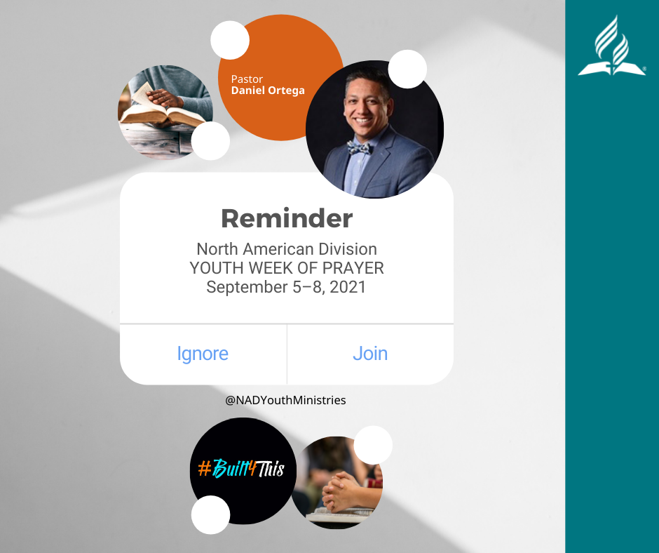 Reminder: North American Division Youth Week of Prayer graphic