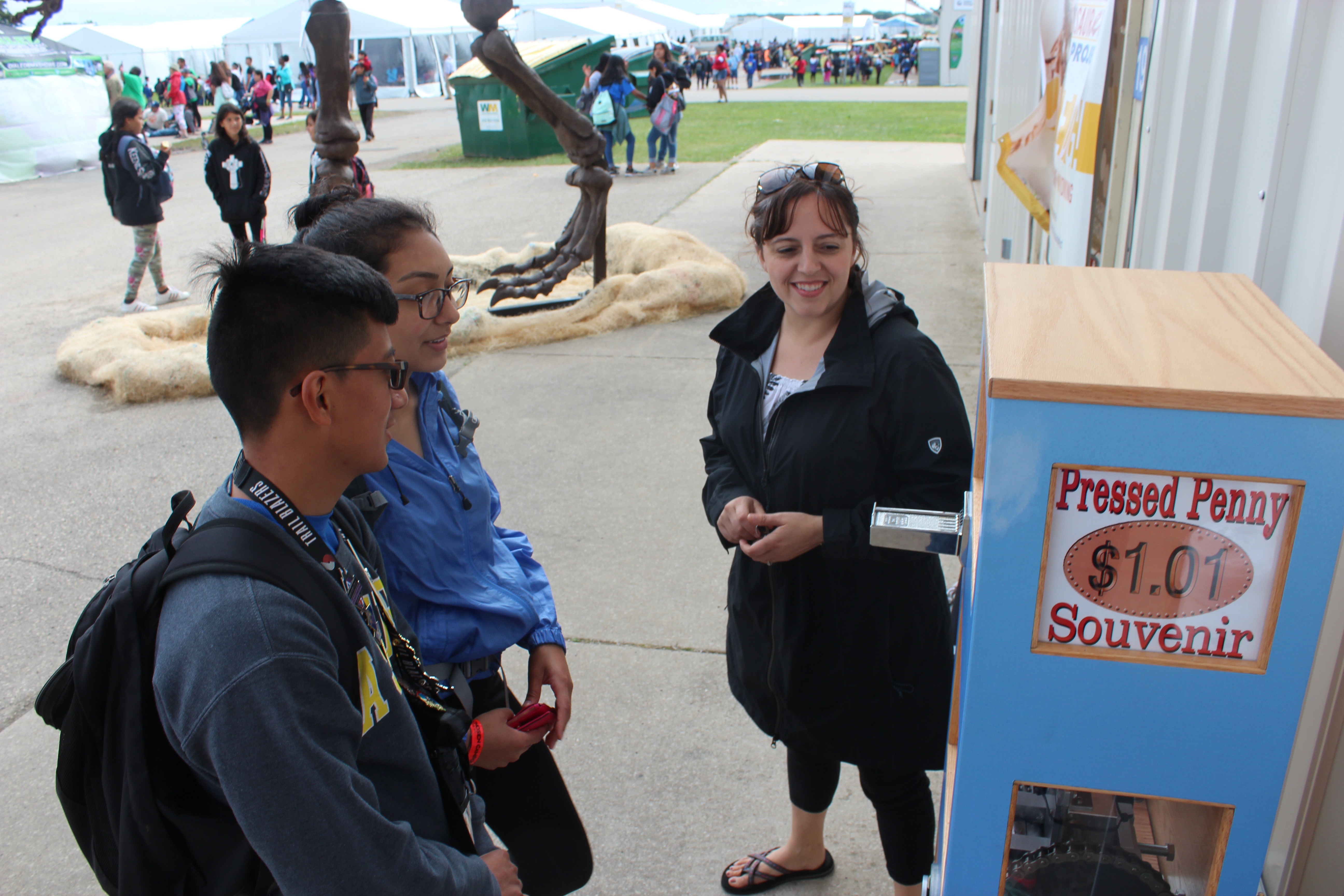 Oshkosh Camporee 2019 attendees examine souvenirs