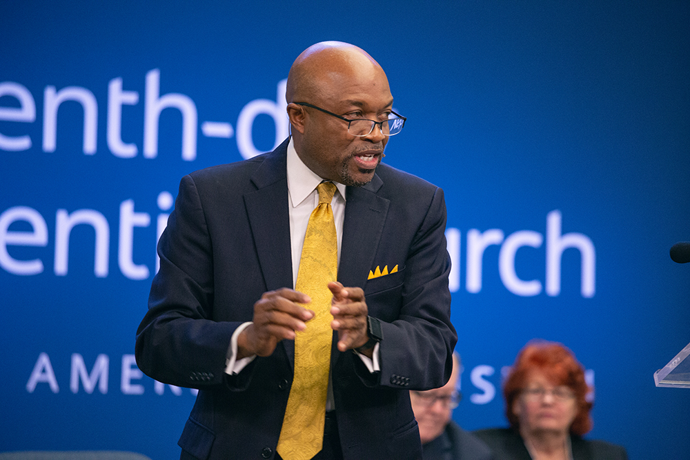 G. Alexander Bryant preaches at the NAD Year-End Meeting worship service on Nov. 3, 2018. Photo by Pieter Damsteegt