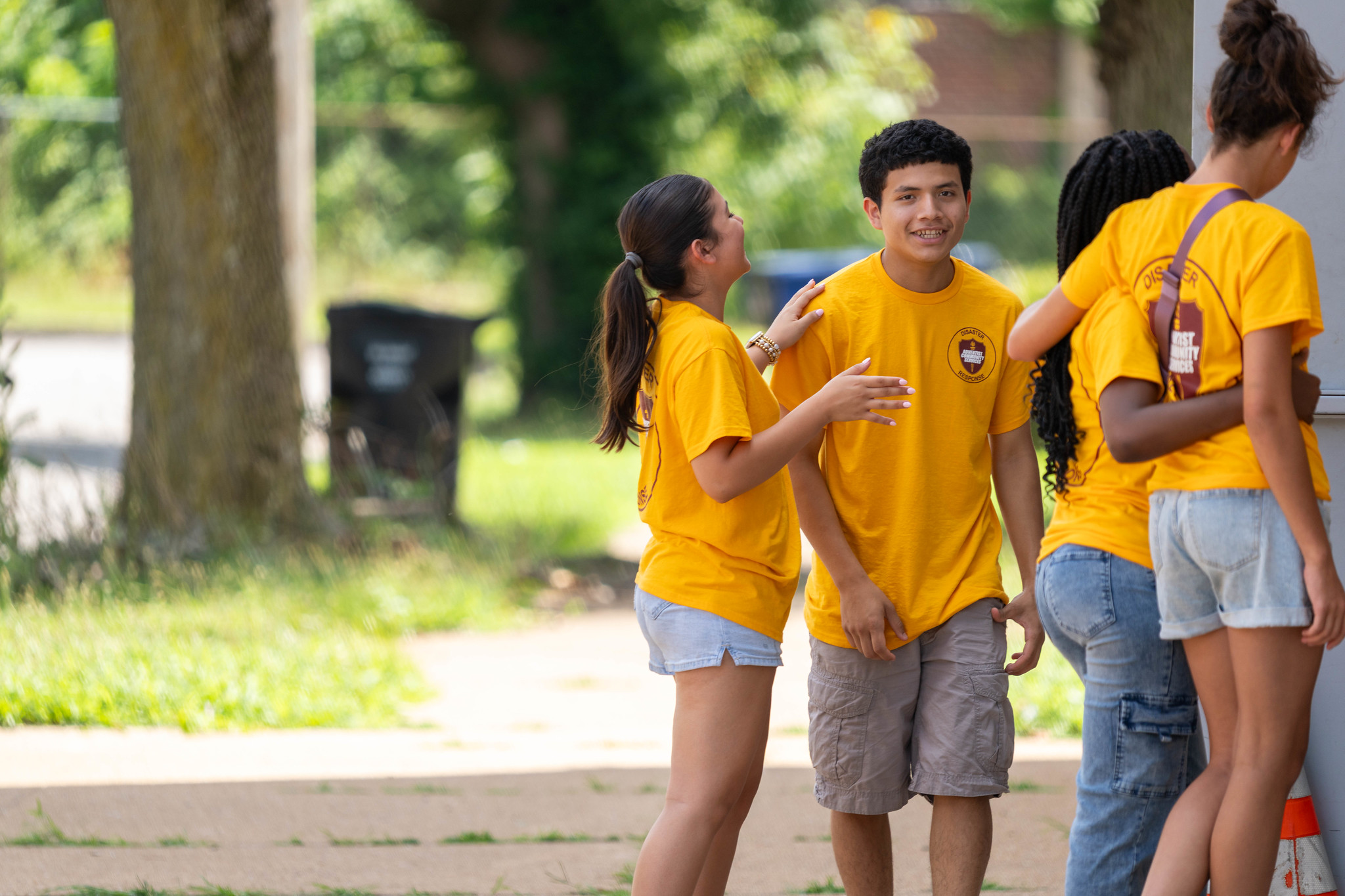 ACS youth volunteers demonstrate the joys of service and teamwork.