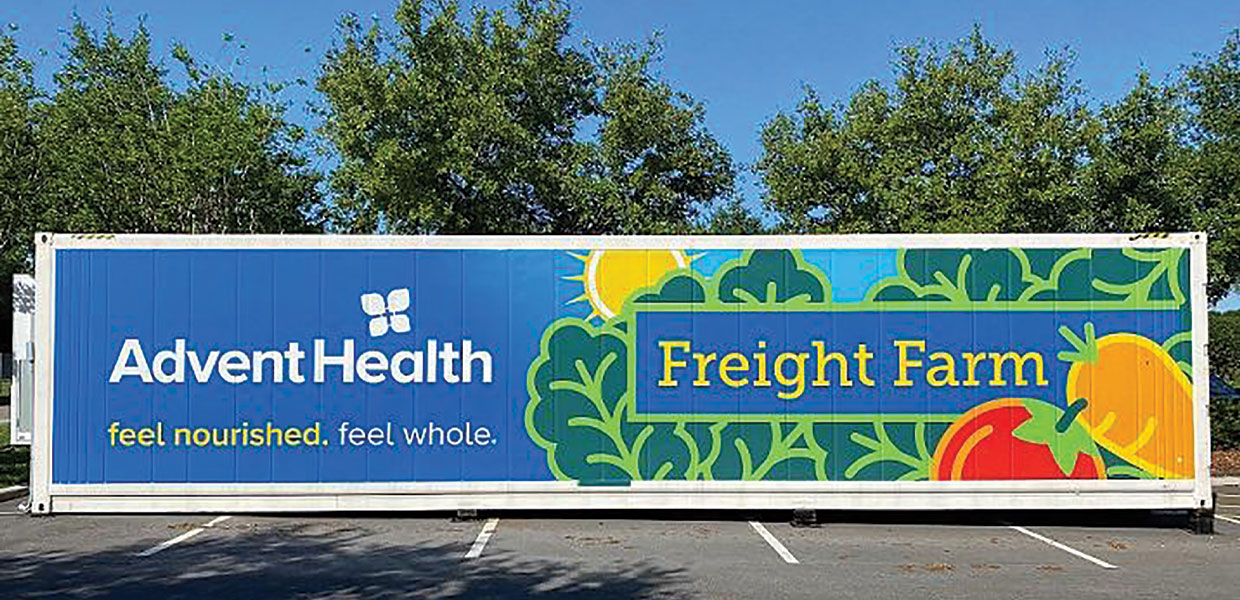 AdventHealth freight farm