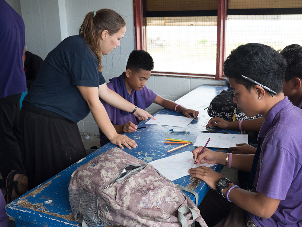 Hannah Gregg student missionary on Majuro