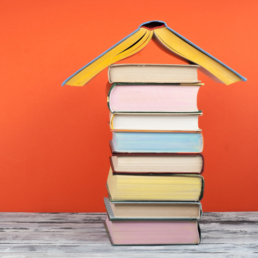 stack of books