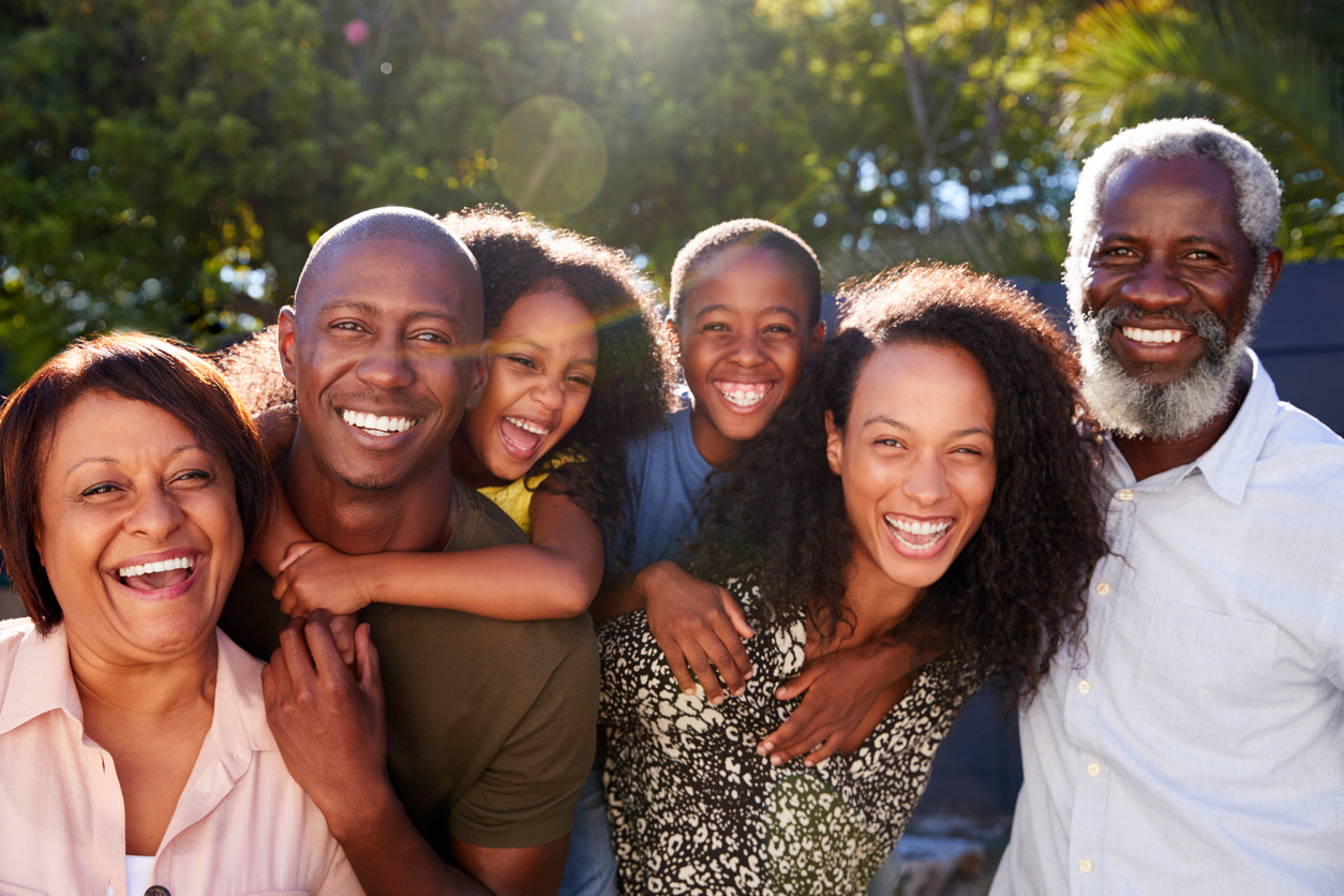 african american family stock photo