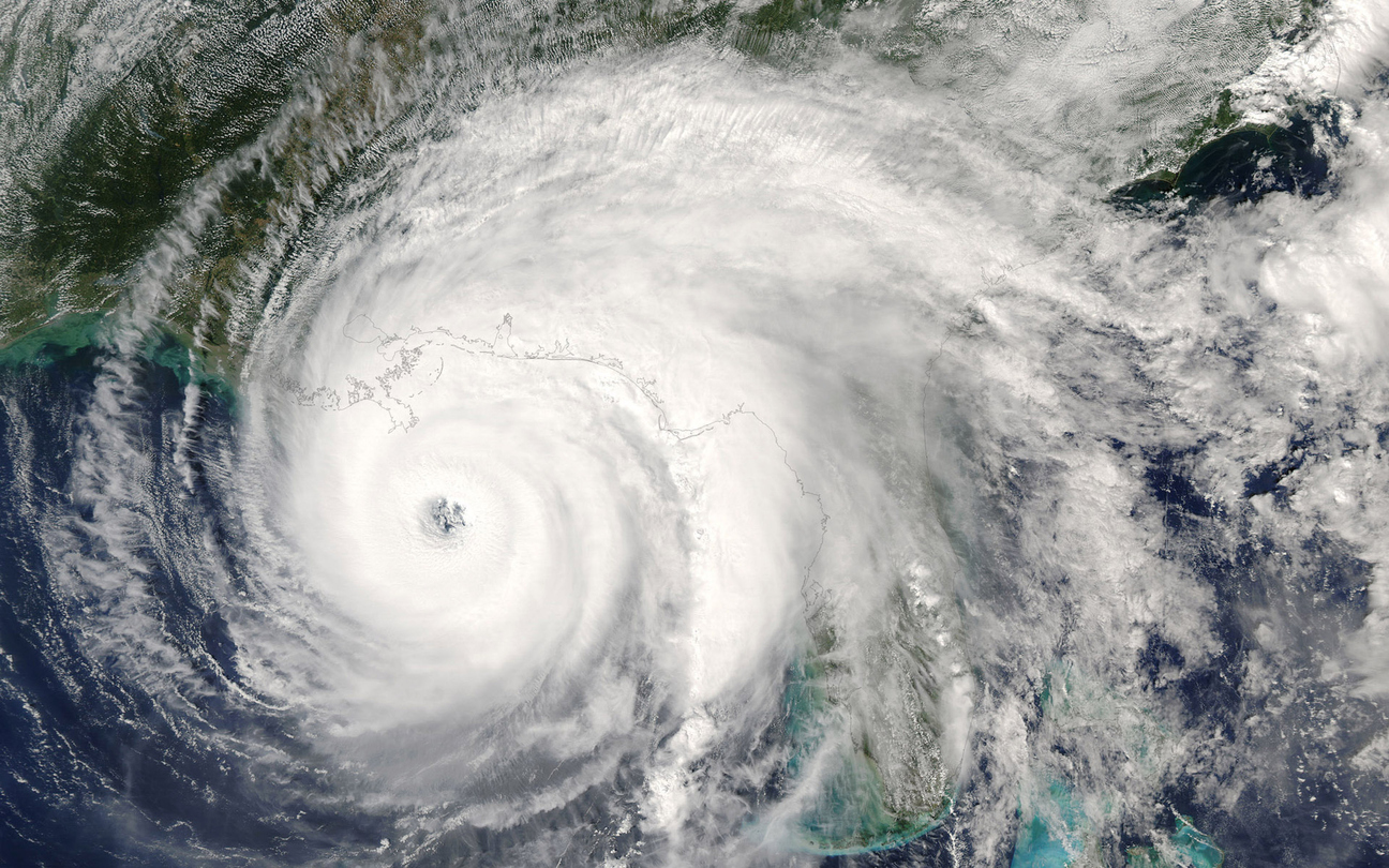 stock photo of hurricane satellite image