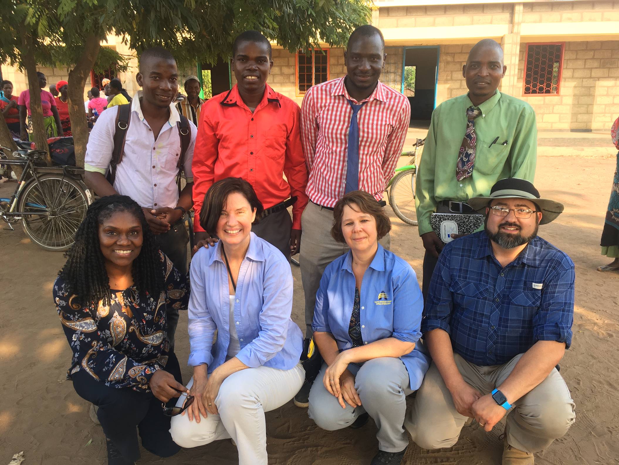 NAD education leaders meet with teachers from Ntangaye School, Malawi, Africa.