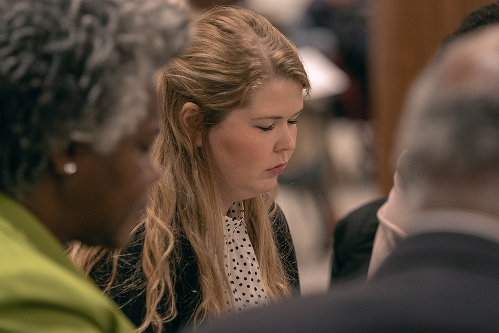 Community members and church leaders from different faith traditions gather at the North American Division headquarters for the second annual Religious Freedom Prayer Breakfast.