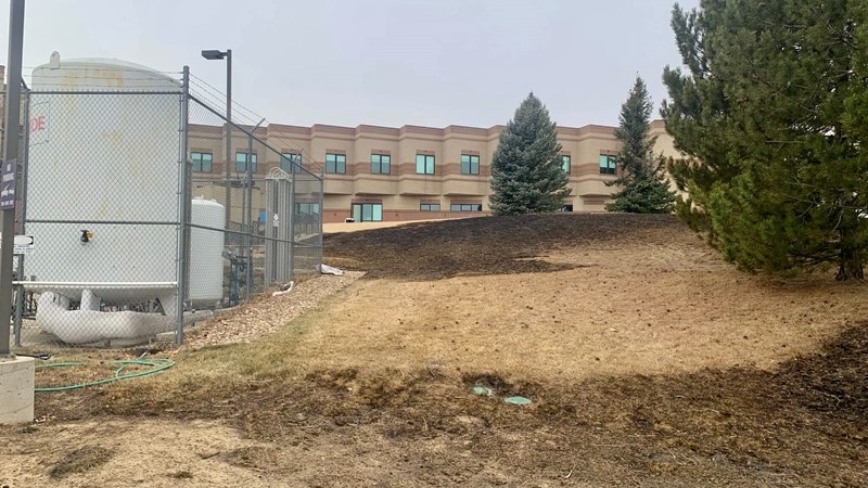 Avista Adventist Hospital was spared, but the burn scar shows the fire came just four feet from the oxygen tanks.