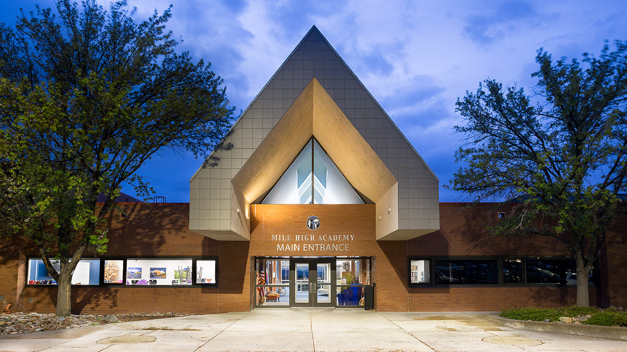 MIle High Academy front entrance