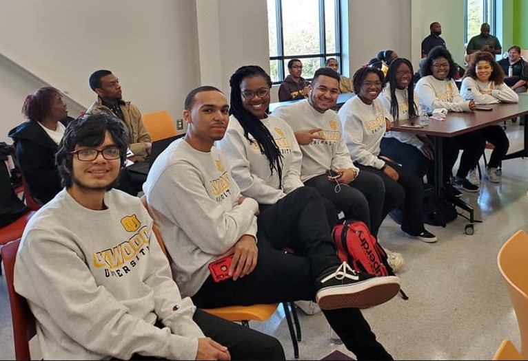 Oakwood's HCASC team and alternates include (left to right): Grayson Mejia, Jordan Seal, Miriam Duronville, Jonas Clarke, Danielle Honoré, Nirvana Walton, Khaliah Patton, and Crosby Lambert.