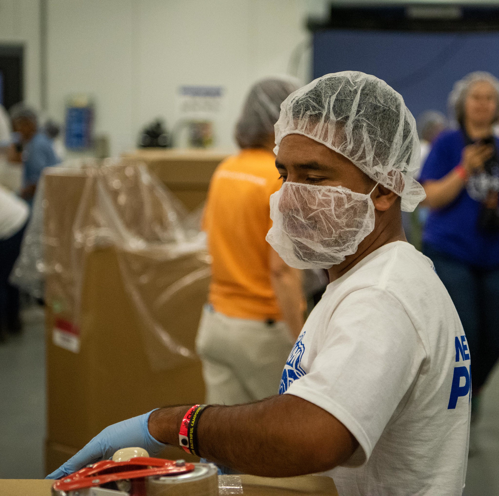 Feeding America project at 2019 Oshkosh Pathfinder camporee 