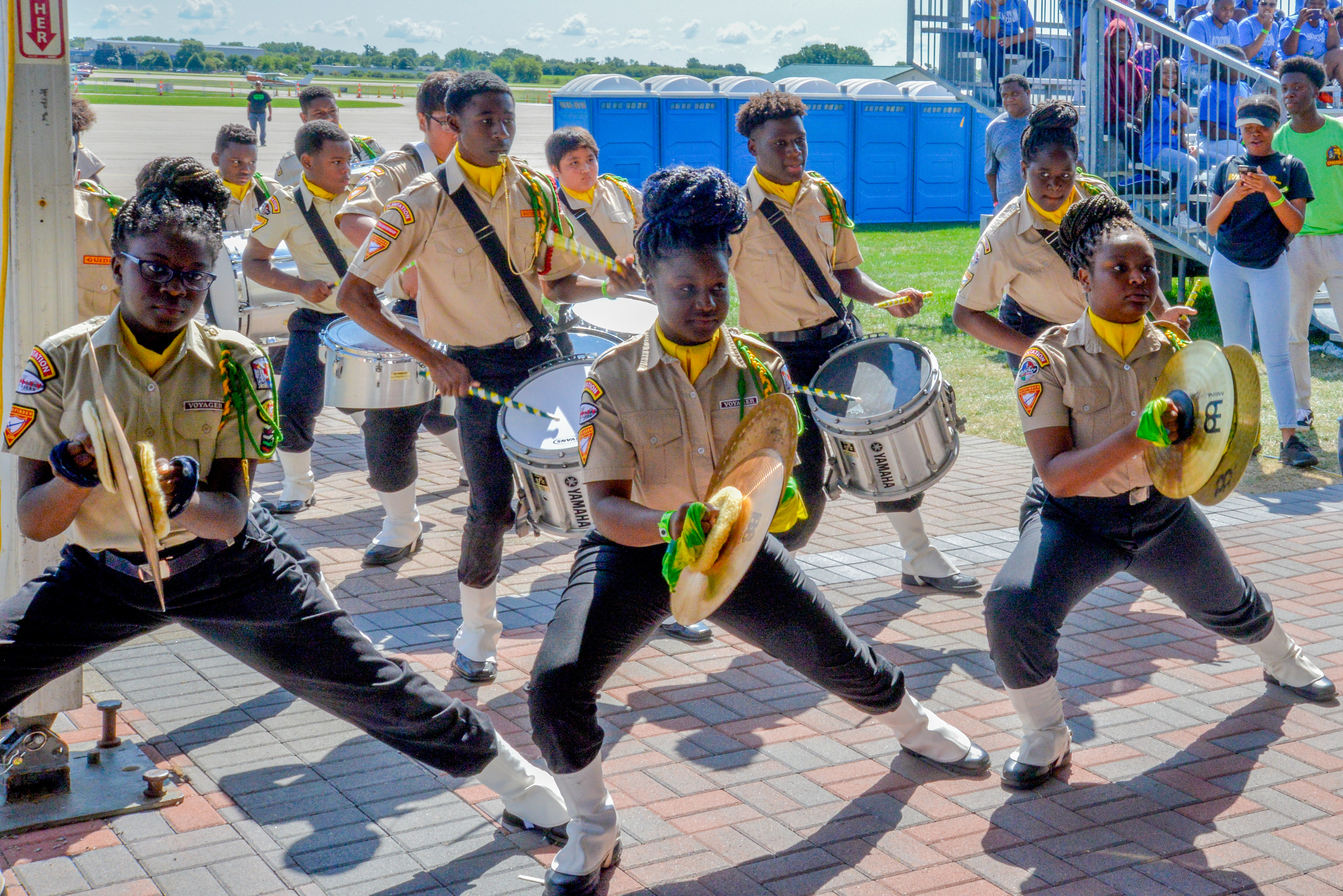 Oshkosh 2019 drum corps drill completion Plantation