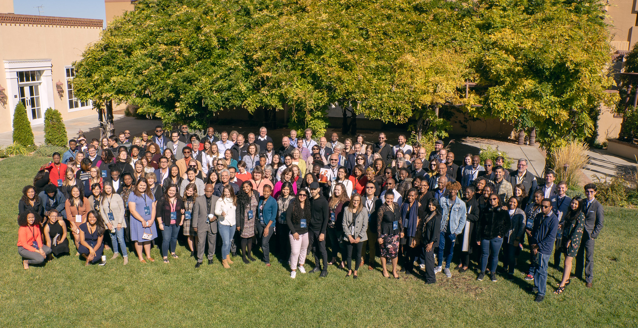 The 2019 Society of Adventist Communicators attendees pose for a photo at the Hotel Albuquerque in New Mexico. Photo by Pieter Damsteegt