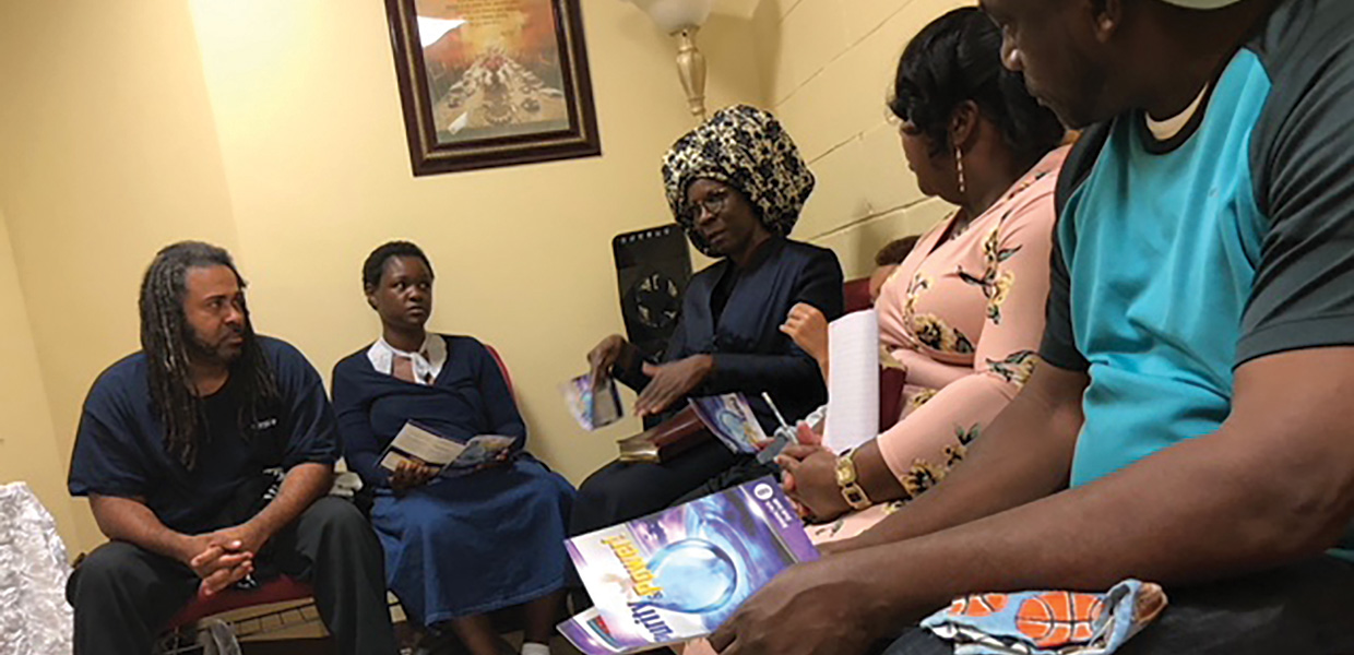 Their Bible study group is preparing candidates for baptism and nurturing new members. 