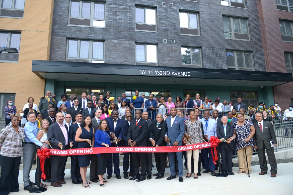 ribbon cutting at Northeastern Annex Towers